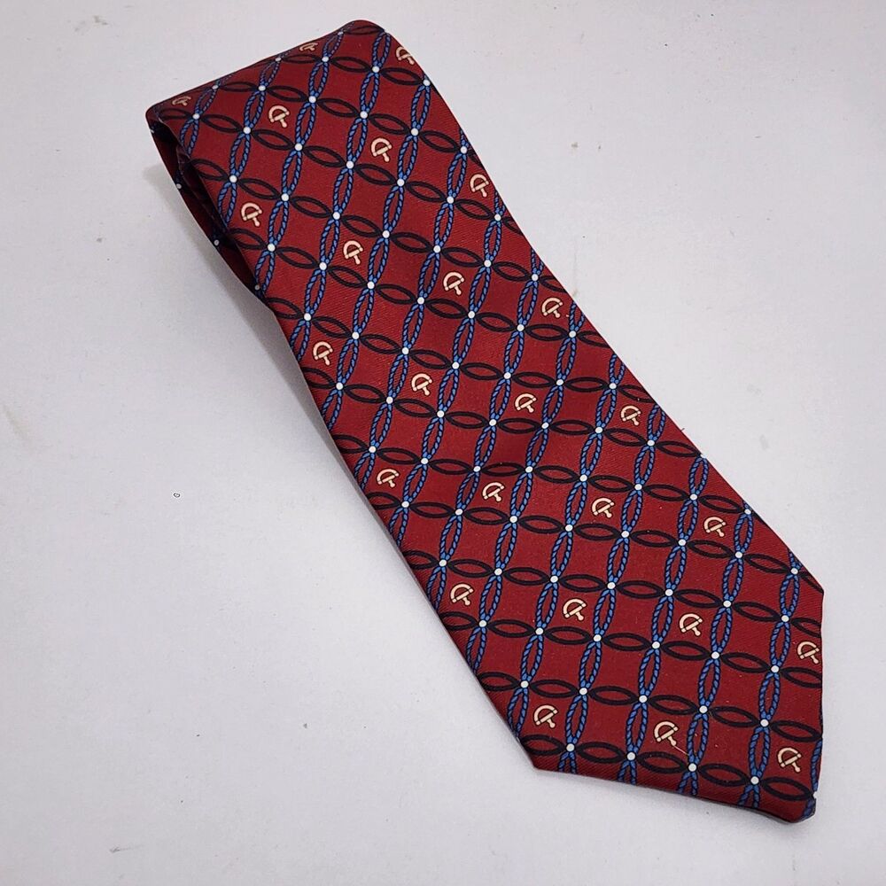 Cravette Damiani diffusion Mens Necktie Made Italy Silk Italian Horsebit Classic
